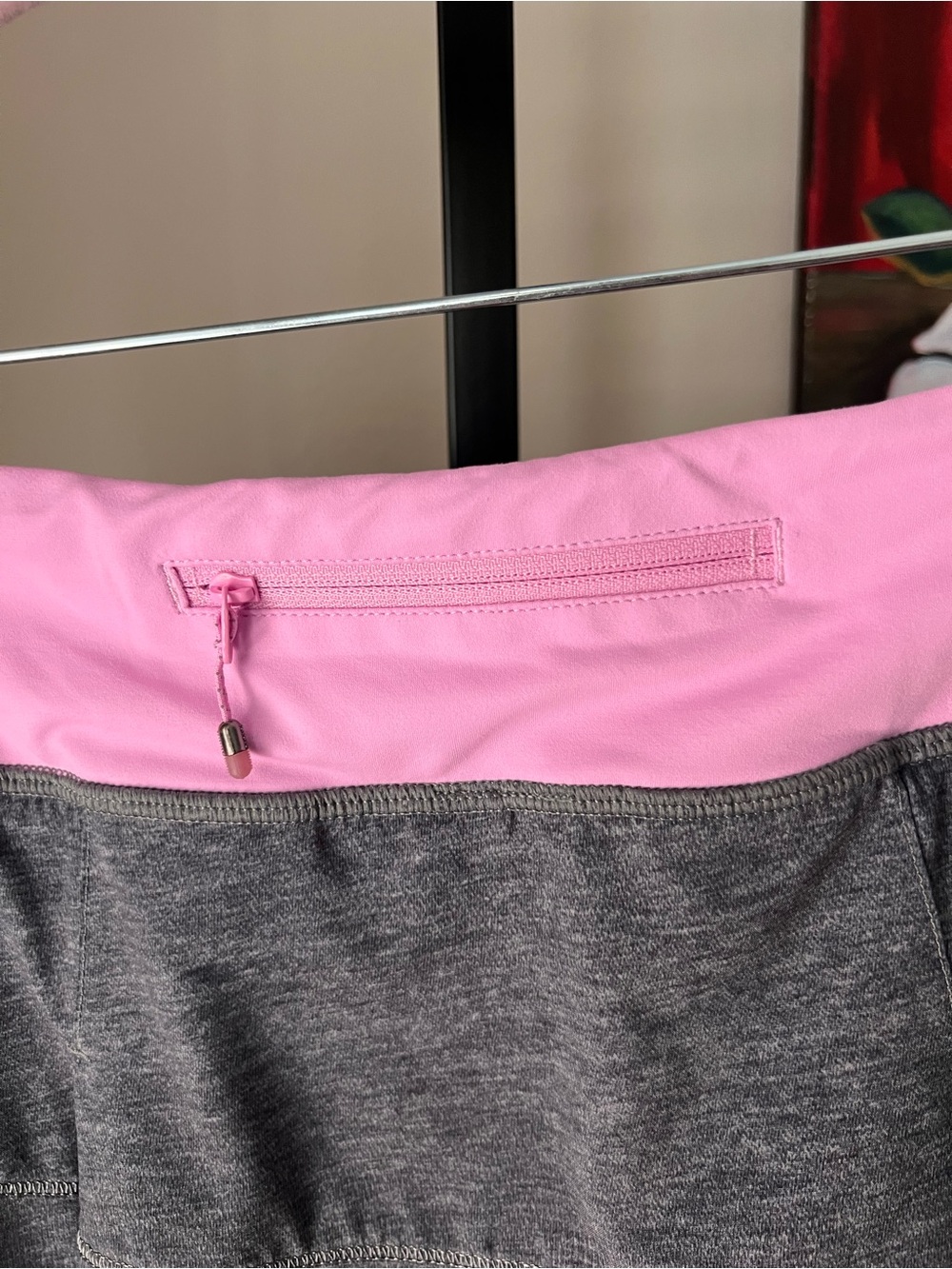 Lululemon pace rival run skirt II Athletic Pink Waistband Gray Skort - Picture 8 of 10